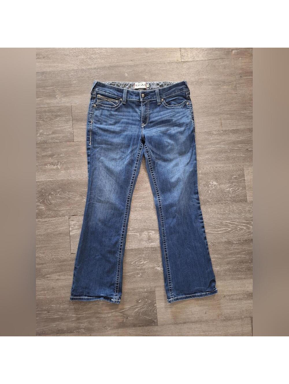 Ariat R.E.A.L. Women's Blue Midrise Bootcut Performance Durable Plus Size Jeans